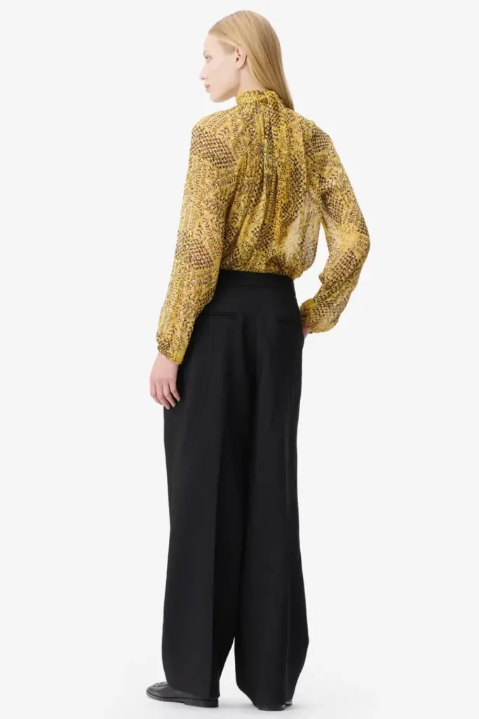 Lala Berlin Blouse Brooks viscose heritage star yellow Rabatt