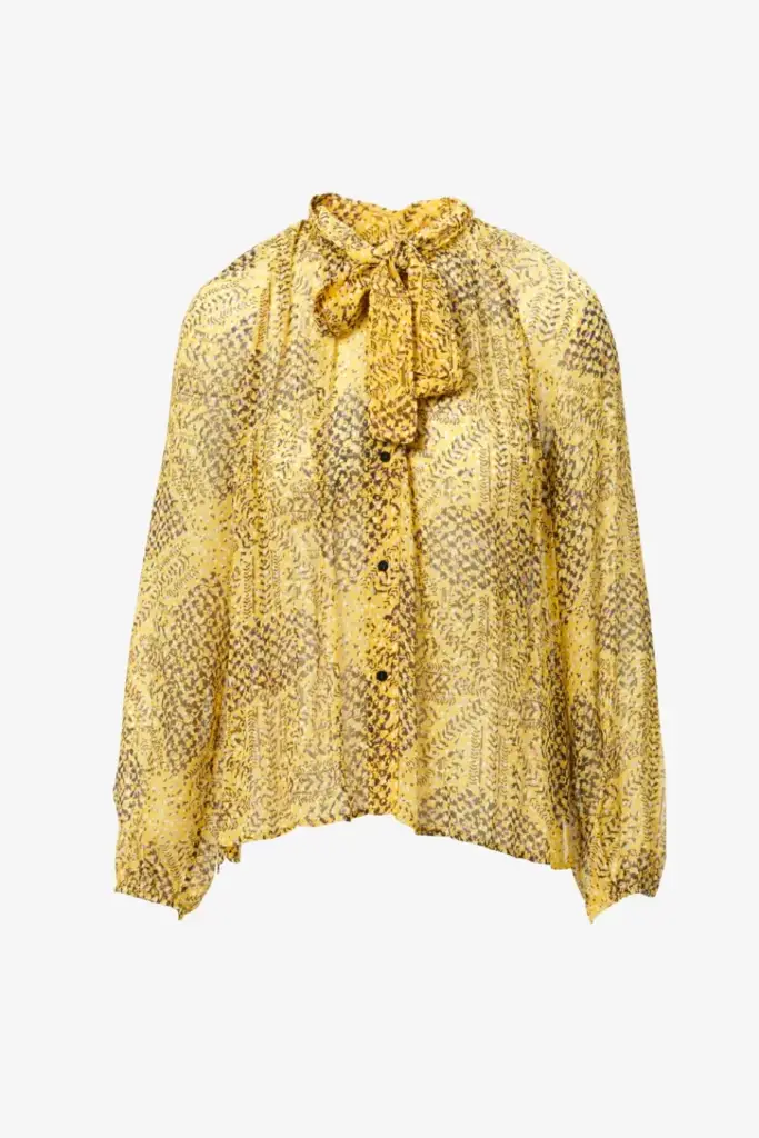 Lala Berlin Blouse Brooks viscose heritage star yellow Rabatt