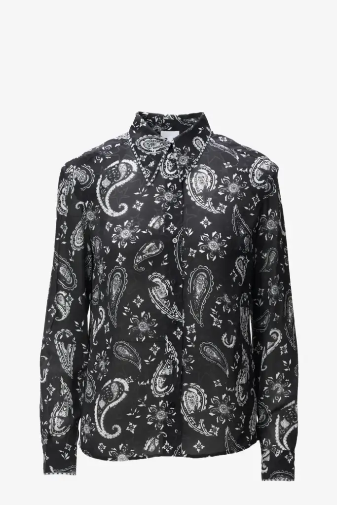 Lala Berlin Blouse Blix viscose mix paisley stars Günstig kaufen