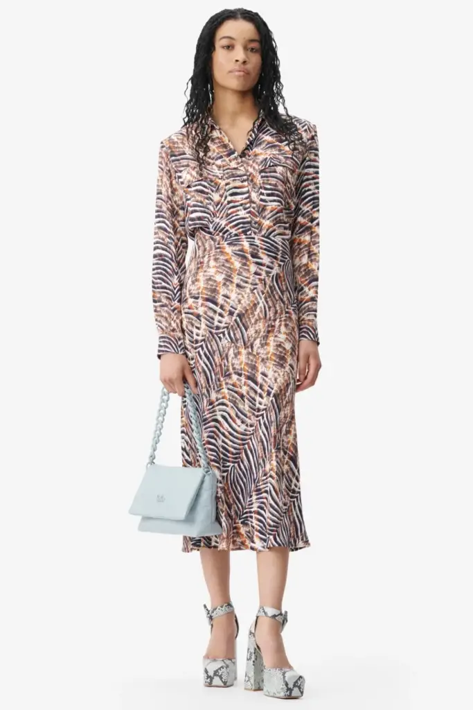 Lala Berlin Blouse Bemar viscose zebra shibori Begrenztes Angebot