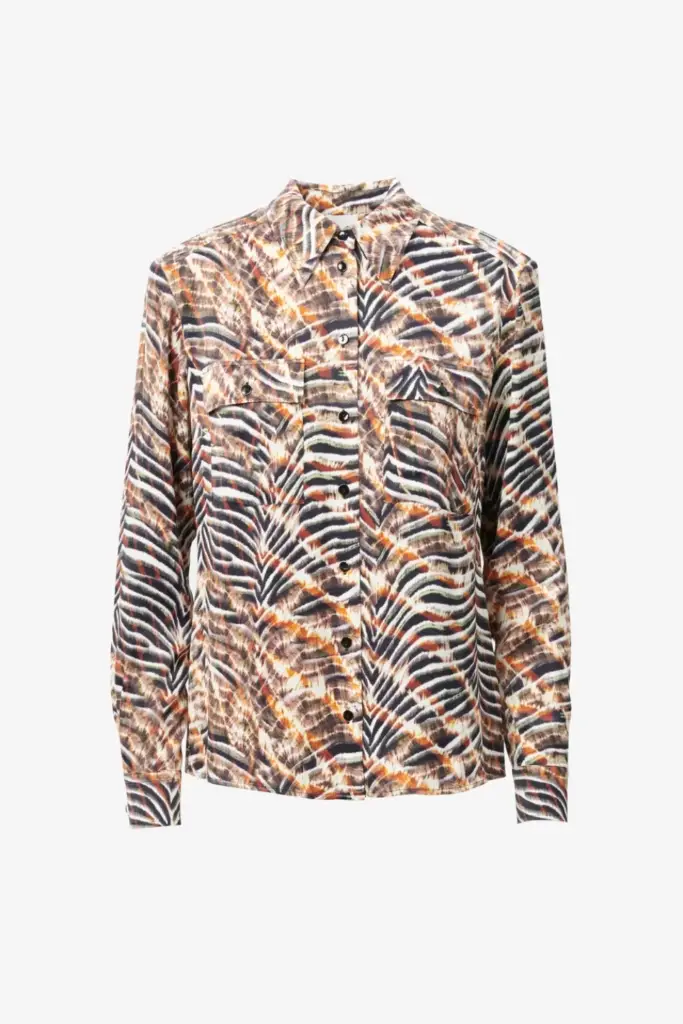 Lala Berlin Blouse Bemar viscose zebra shibori Begrenztes Angebot