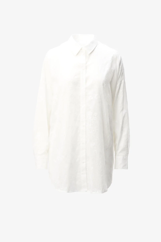 Lala Berlin Blouse Bam cotton embroidery white Exklusivangebot