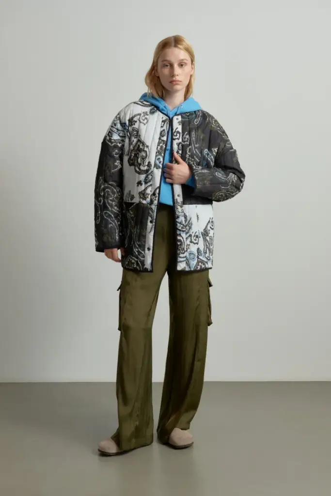 Lala Berlin Jacket Jabari cotton paisley park black/white Black Friday