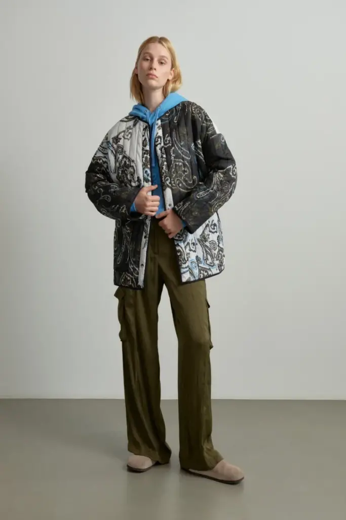 Lala Berlin Jacket Jabari cotton paisley park black/white Black Friday