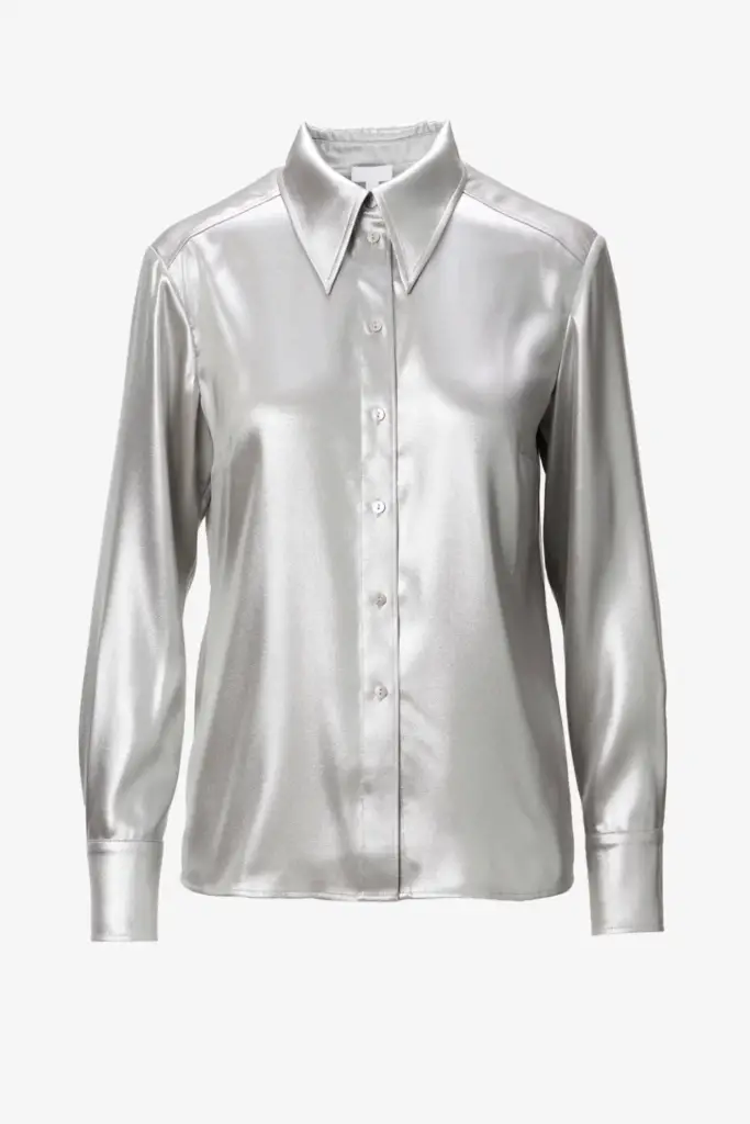 Lala Berlin Blouse Bemara polyester silver Osterangebot