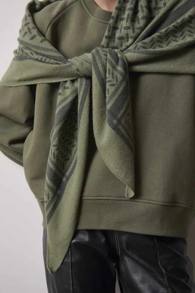 Lala Berlin Triangle Trinity cashmere moss/asphalt Valentinstagsangebot