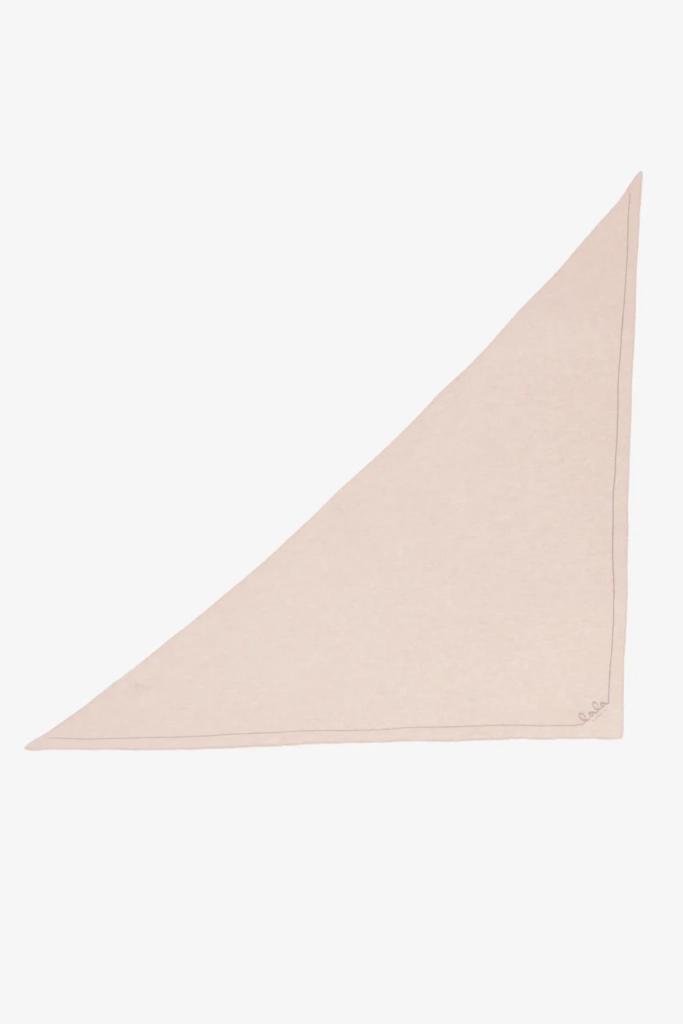Lala Berlin Triangle Solid Logo M cashmere dune beige Heißer Verkauf
