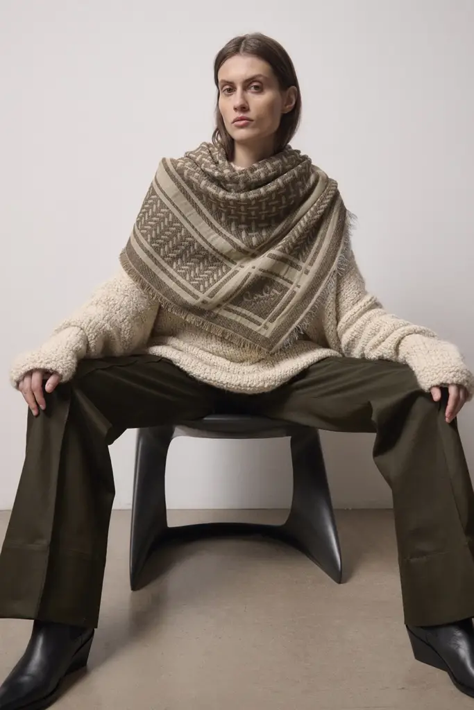 Lala Berlin Triangle Anaya wool mix stone Top Angebot
