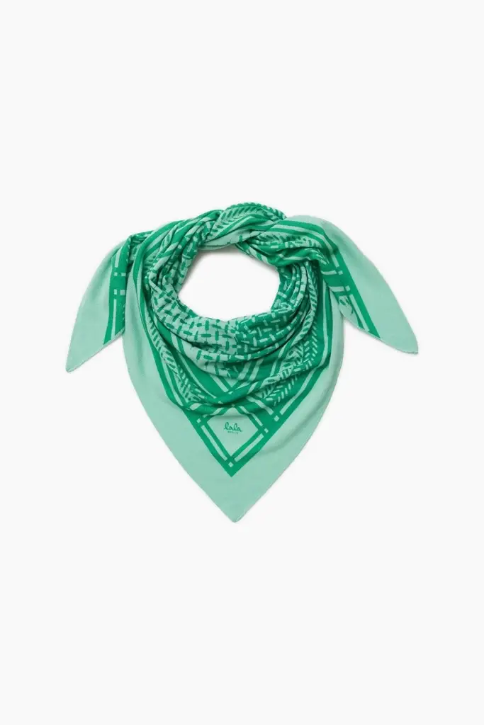 Lala Berlin Triangle Puzzle cashmere goryeo/green Tiefpreis