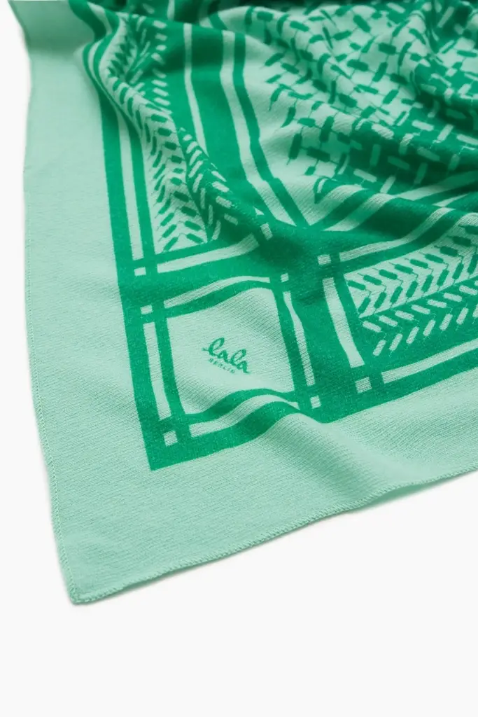 Lala Berlin Triangle Puzzle cashmere goryeo/green Tiefpreis