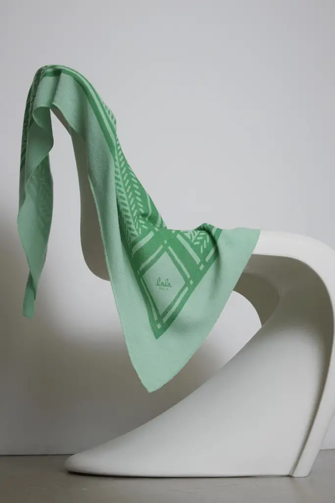 Lala Berlin Triangle Puzzle cashmere goryeo/green Tiefpreis