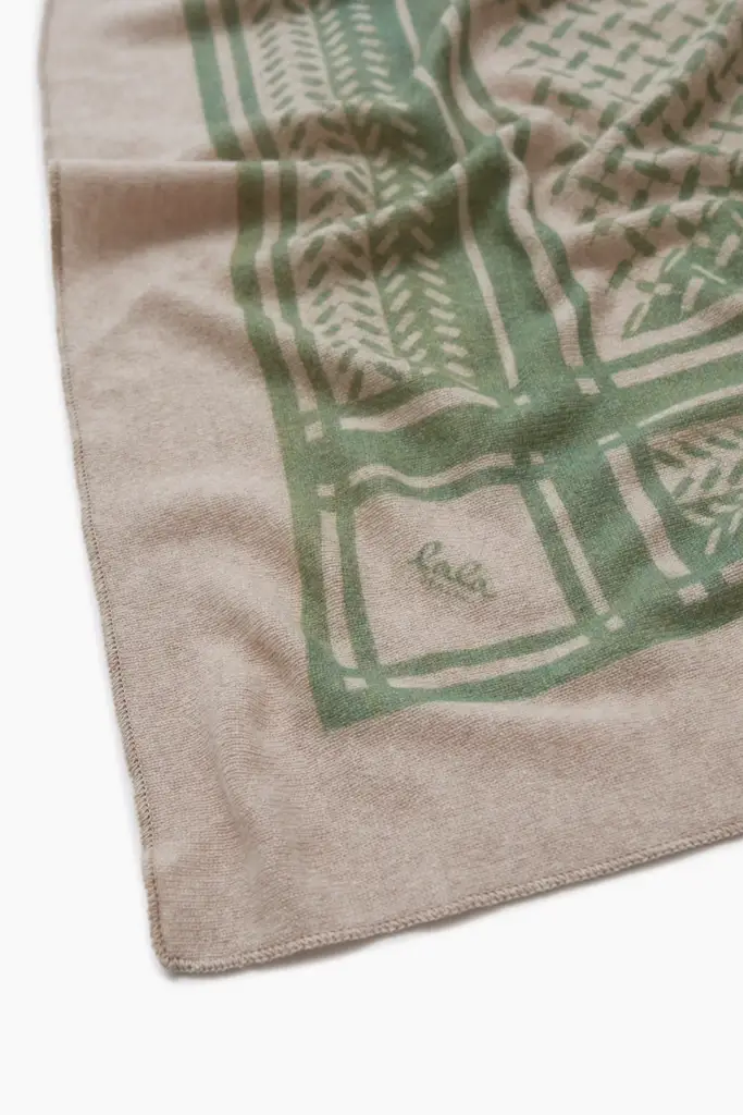 Lala Berlin Triangle Puzzle cashmere dune/sage Super Sparpreis