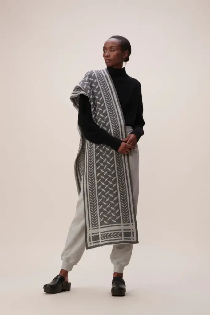 Lala Berlin Scarf Chuck cashmere light grey Bis zu 50% Rabatt