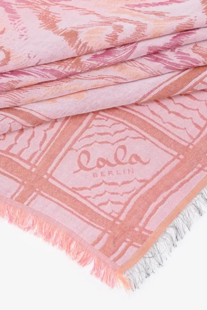 Lala Berlin Triangle Amalino cotton mix paisley park pink Riesige Rabatte