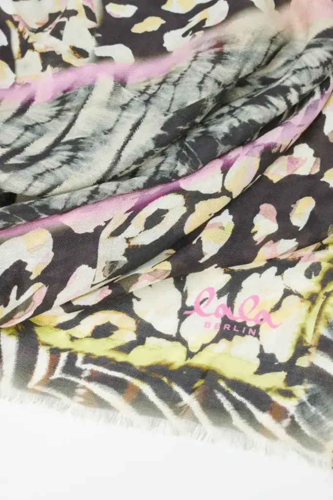 Lala Berlin Scarf Abix modal mix animal patchwork Fabrikpreis