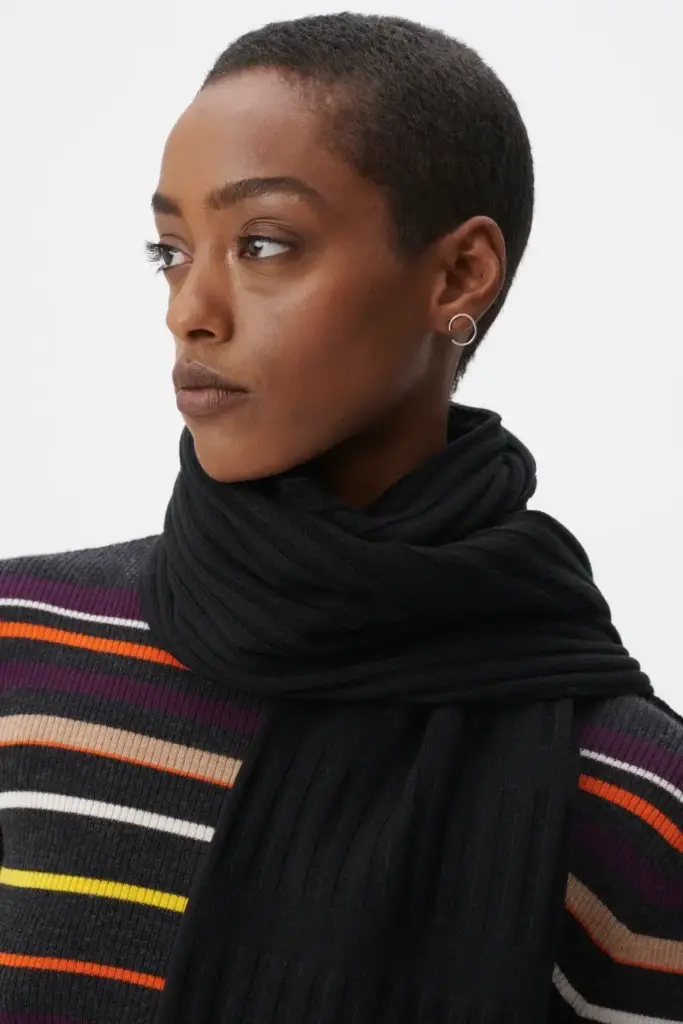 Lala Berlin Scarf Anissa wool mix black Versandkostenfrei