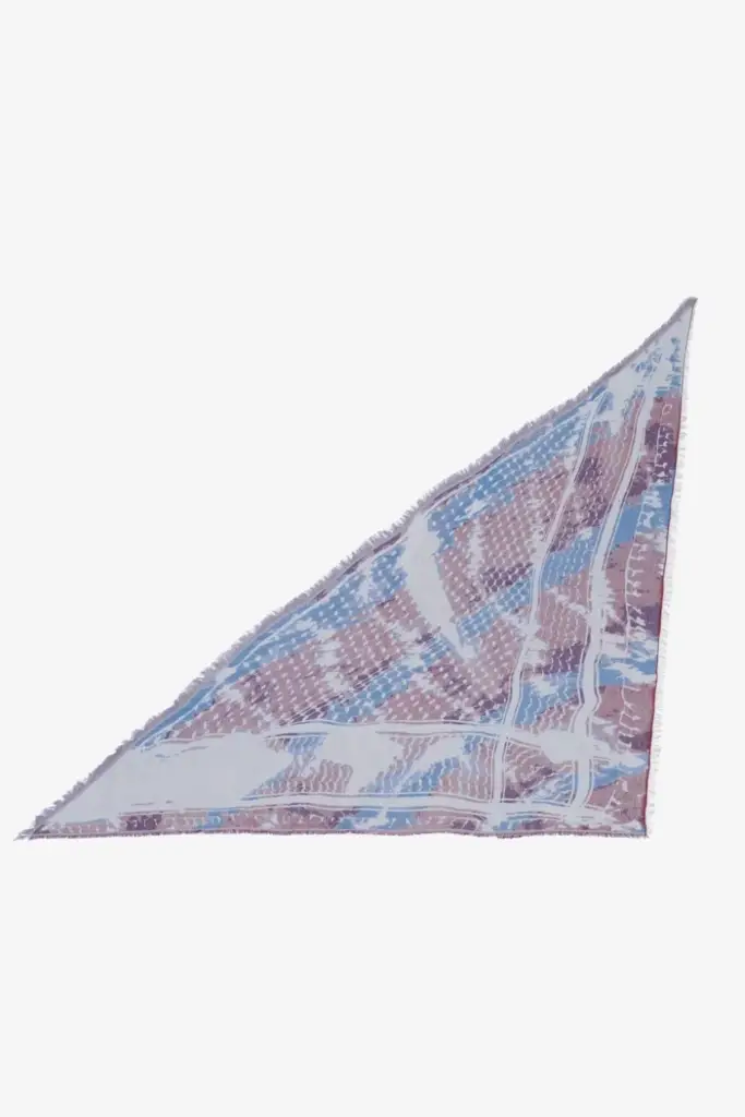 Lala Berlin Triangle Amalin viscose mix shibori fudge Großer Ausverkauf