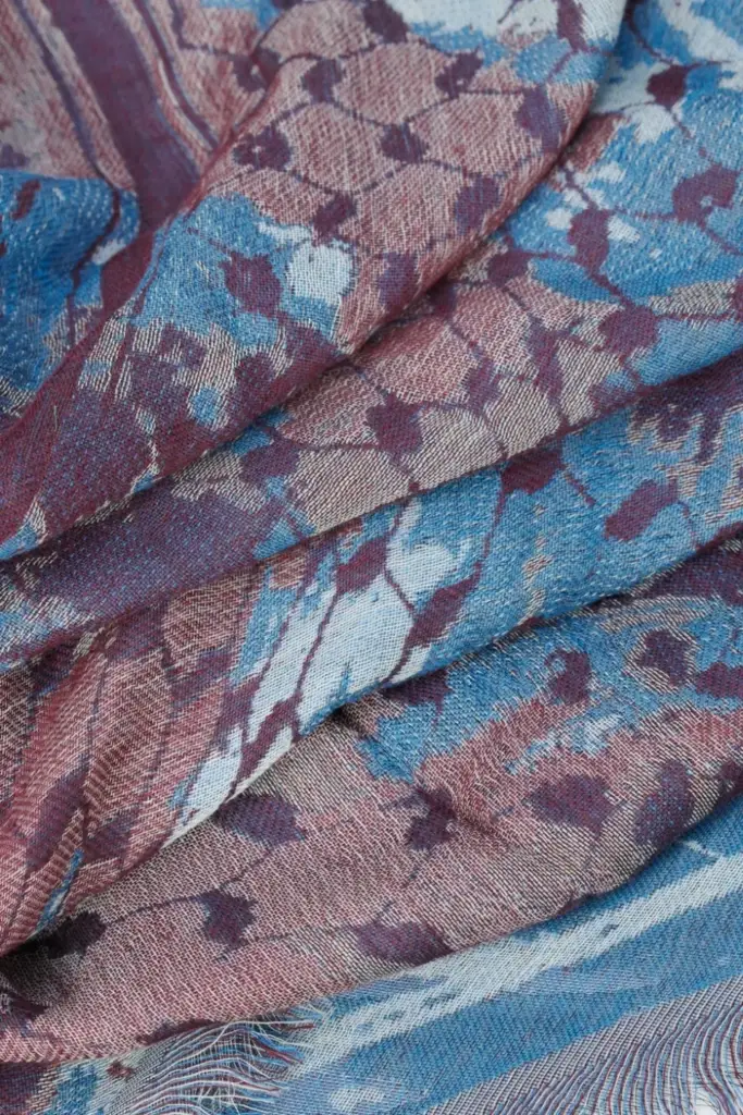 Lala Berlin Triangle Amalin viscose mix shibori fudge Großer Ausverkauf