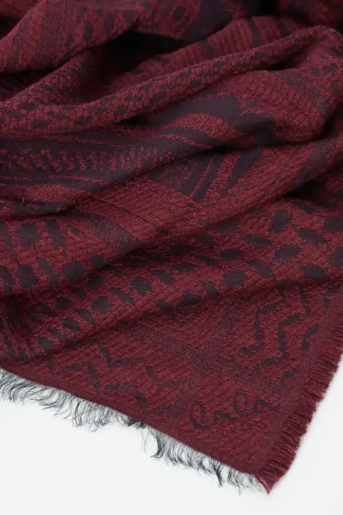 Lala Berlin Scarf Anais wool mix zebra fudge Muttertagsangebot