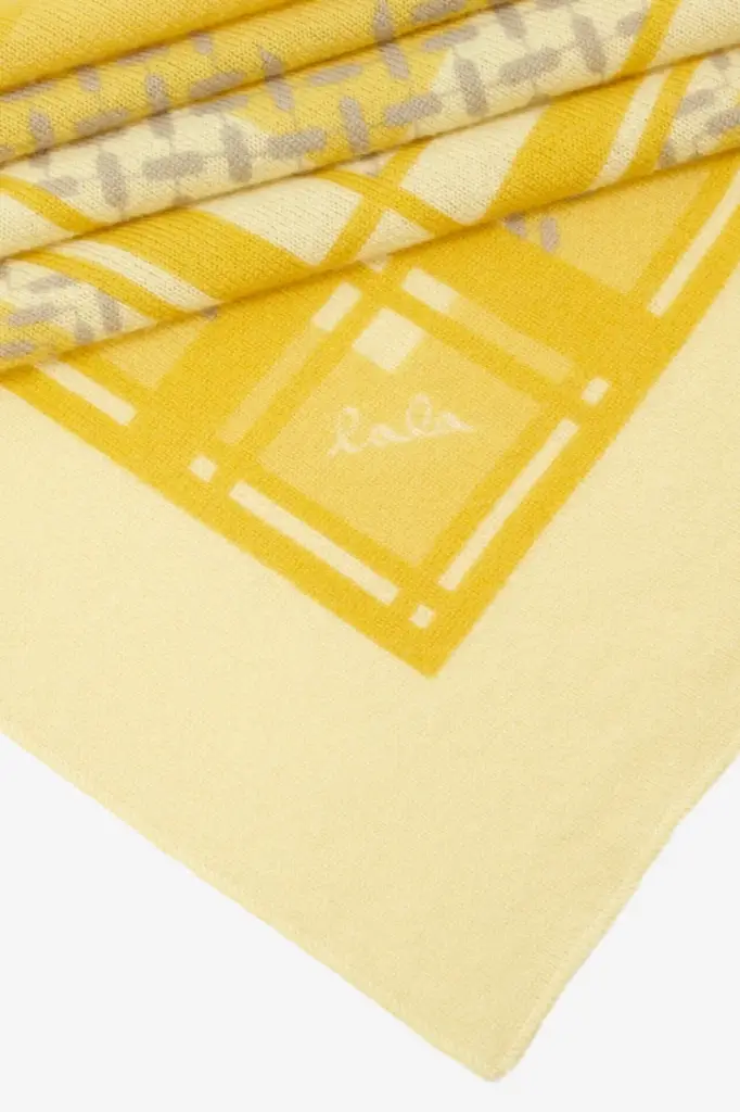 Lala Berlin Triangle Double Heritage cashmere yellow Valentinstagsangebot