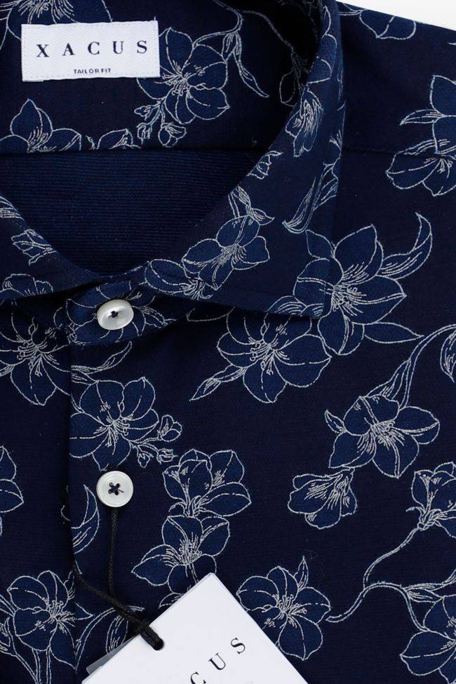 ﻿xacus Hemd Herren Xacus Regular Muster 100% Baumwolle kragen Italienisch Lange Ärmel Zeitbegrenzte Promotion