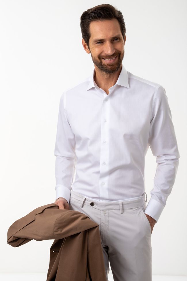 aplomb Hemd Herren Aplomb Slim Einfarbig 100% Baumwolle kragen Französisch Lange Ärmel Sonderangebot der Fabrik