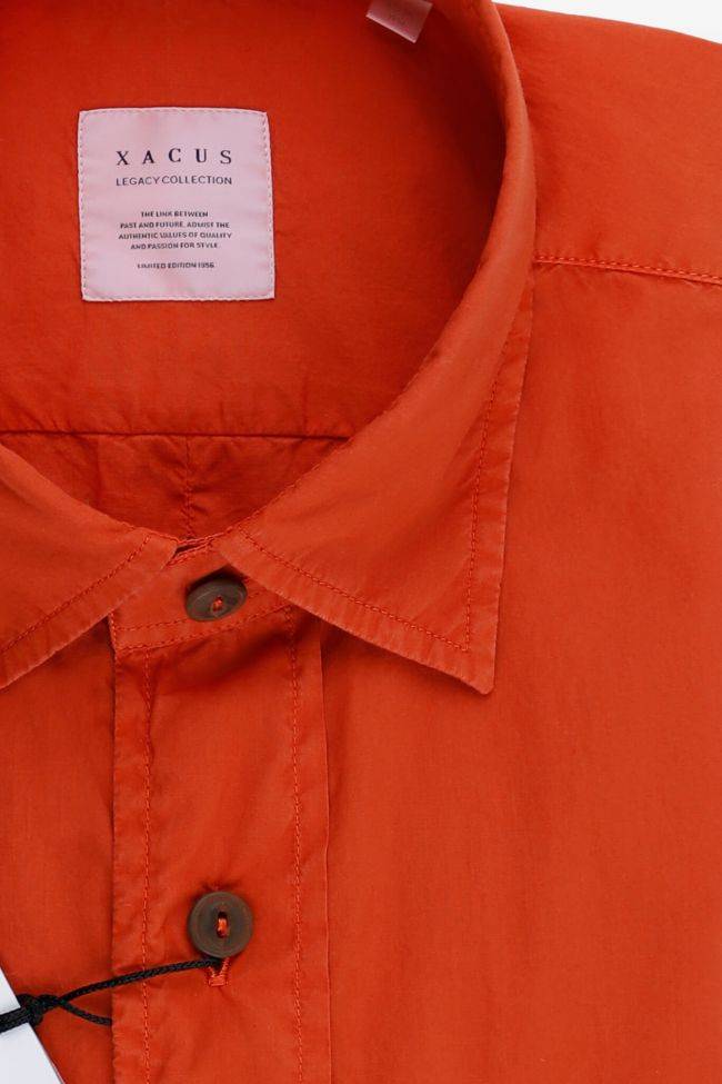 xacus Hemd Herren Xacus Regular Einfarbig 100% Baumwolle kragen Italienisch Lange Ärmel Kostenloser Versand international