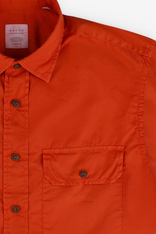 xacus Hemd Herren Xacus Regular Einfarbig 100% Baumwolle kragen Italienisch Lange Ärmel Kostenloser Versand international