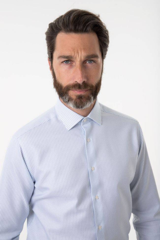 ingram Hemd Herren Ingram Regular Streifen 100% Baumwolle kragen Italienisch Lange Ärmel Black Friday Preise