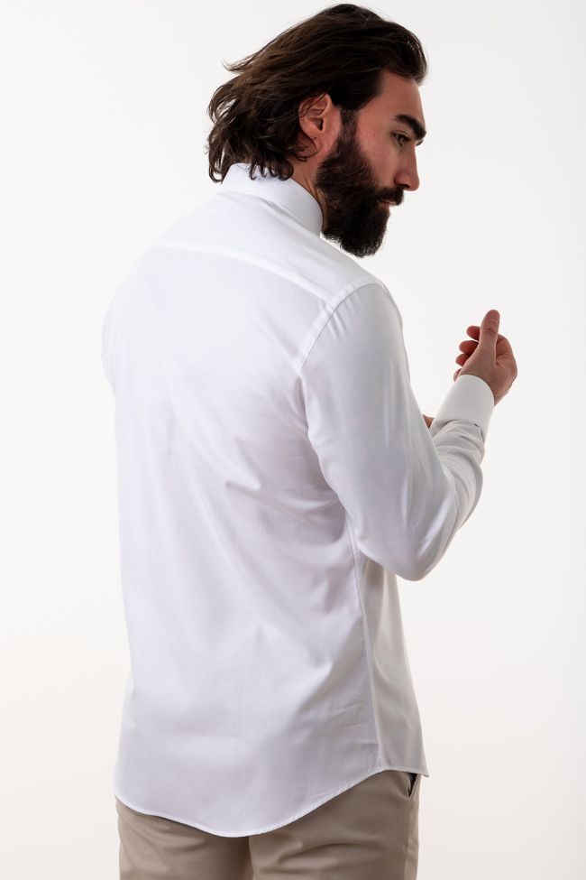 aplomb Hemd Herren Aplomb Slim Einfarbig 100% Baumwolle kragen Französisch Lange Ärmel Fabrik Onlineshop