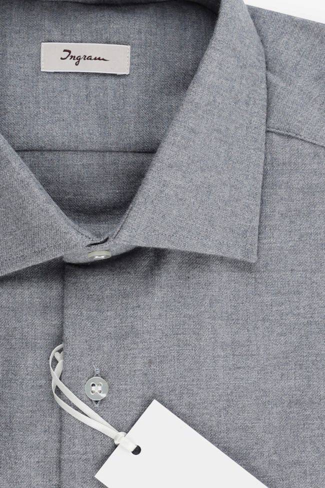 ingram Hemd Herren Ingram Regular Einfarbig 100% winter cotton kragen Italienisch Lange Ärmel Fabrikpreis