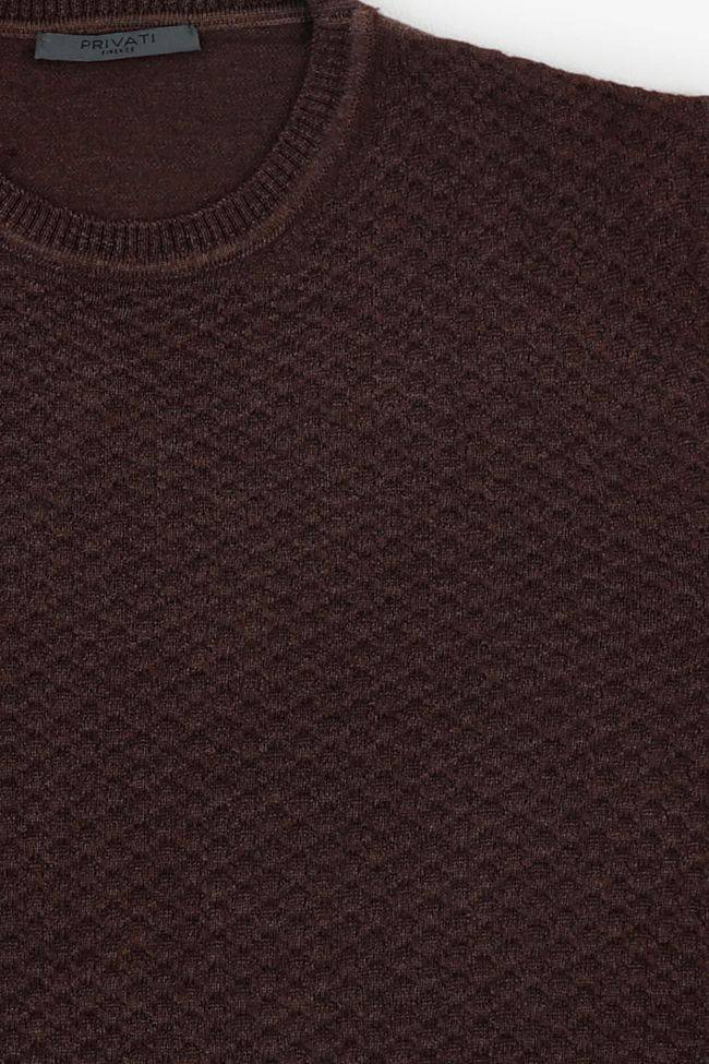 privati firenze Strickwaren Herren Privati Firenze Rundhalsausschnitt Slim Halb Unifarben 100% Wolle Versandkostenfrei
