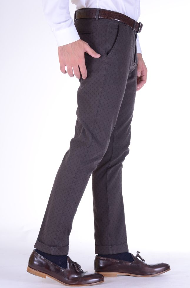 b-settecento Hose Herren B-Settecento Chinos Slim Halb Unifarben 97% Baumwolle 3% elastan Muttertagsangebot