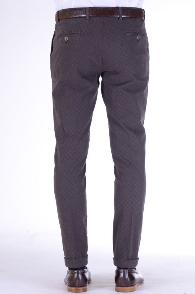 b-settecento Hose Herren B-Settecento Chinos Slim Halb Unifarben 97% Baumwolle 3% elastan Muttertagsangebot