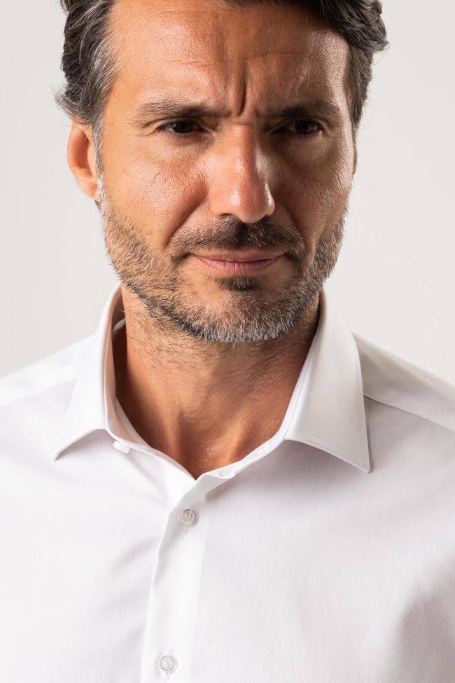ingram Hemd Herren Ingram Regular Bügelfreie Einfarbig 100% Baumwolle kragen Italienisch Lange Ärmel Neueste Mode
