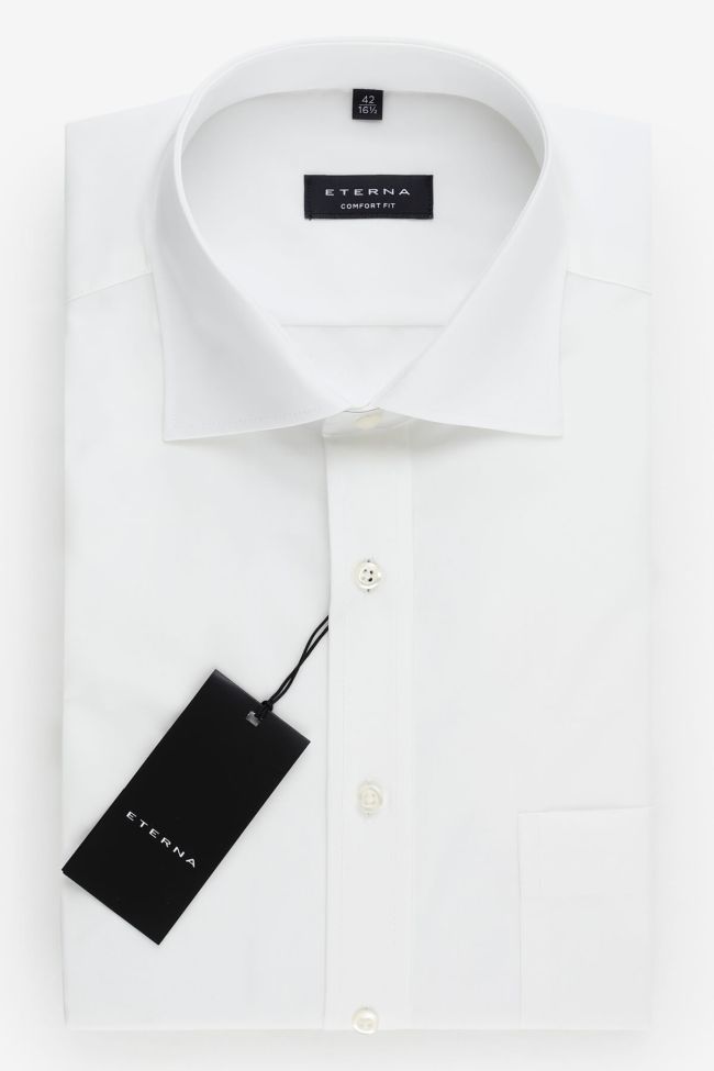 eterna Hemd Herren Eterna Comfort Einfarbig 100% Baumwolle kragen Französisch Lange Ärmel Riesige Ersparnisse