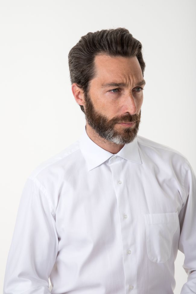 aplomb Hemd Herren Aplomb Classic Einfarbig 100% Baumwolle kragen Französisch Lange Ärmel Letzte 3 Tage