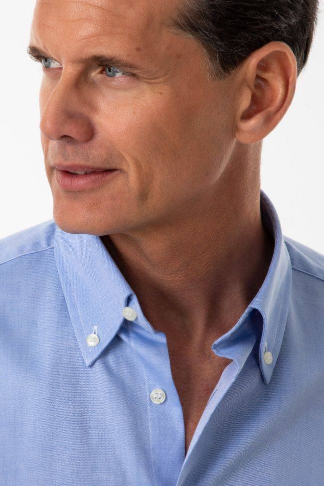 aplomb Hemd Herren Aplomb Regular Einfarbig 100% Baumwolle kragen Button-Down Lange Ärmel Nur noch ein Tag übrig