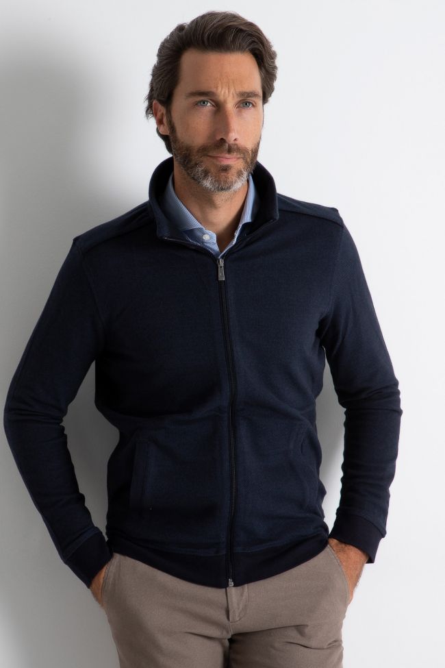 ragman Strickwaren Herren Ragman Reißverschluss Classic Einfarbig 100% winter cotton zollfrei