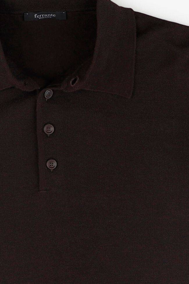 ferrante Strickwaren Herren Ferrante Polokragen Regular Einfarbig 100% Merinowolle Extrafine Verkauf