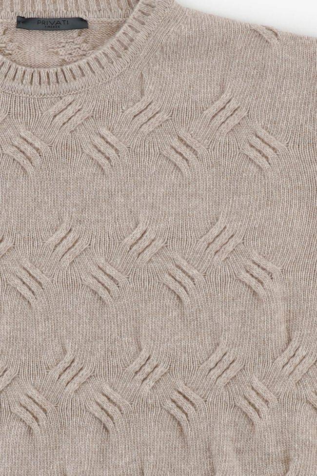 privati firenze Strickwaren Herren Privati Firenze Rundhalsausschnitt Slim Muster 90% wolle 10% Kaschmir Saisonale Angebote
