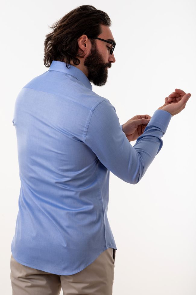 aplomb Hemd Herren Aplomb Slim Einfarbig 100% Baumwolle kragen Französisch Lange Ärmel Rabatte dieses Monats