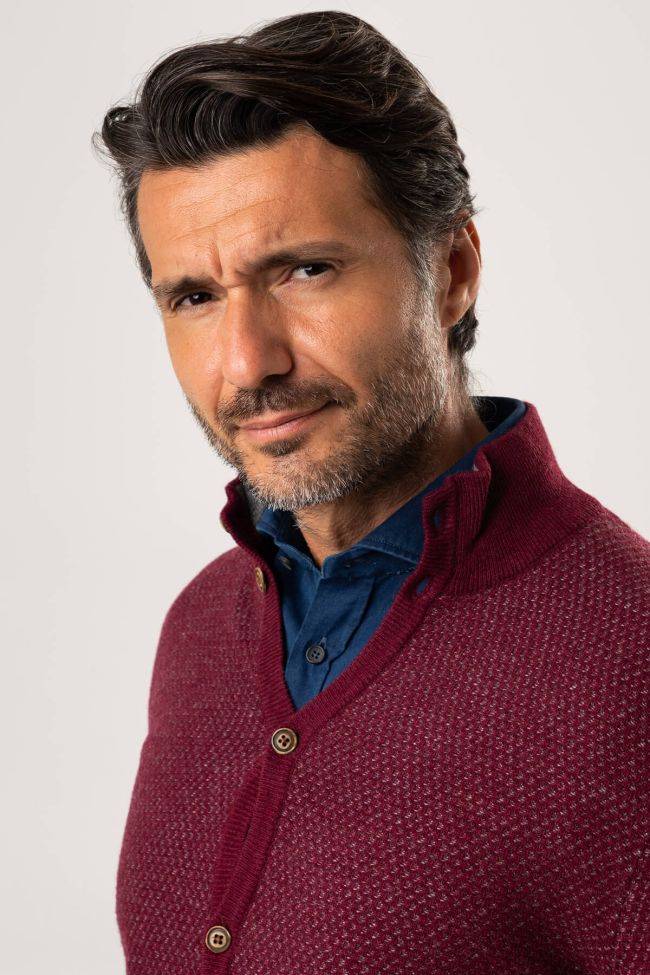 privati firenze Strickwaren Herren Privati Firenze Cardigan Slim Einfarbig 50% wool 20% pa 20%vi 10% cashmere Preisnachlass