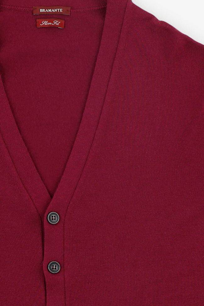 bramante Strickwaren Herren Bramante Cardigan Slim Einfarbig 100% Merinowolle Extrafine Kauf eins, bekomm eins gratis