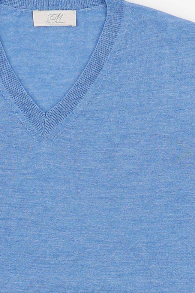 enzo mantovani Strickwaren Herren Enzo Mantovani V-Ausschnitt Regular Einfarbig 70% cashmere 30% silk Riesige Ersparnisse