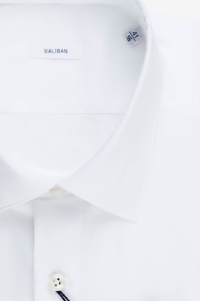 caliban Hemd Herren Caliban Slim Einfarbig 100% Baumwolle kragen Italienisch Lange Ärmel Sonderangebot der Fabrik