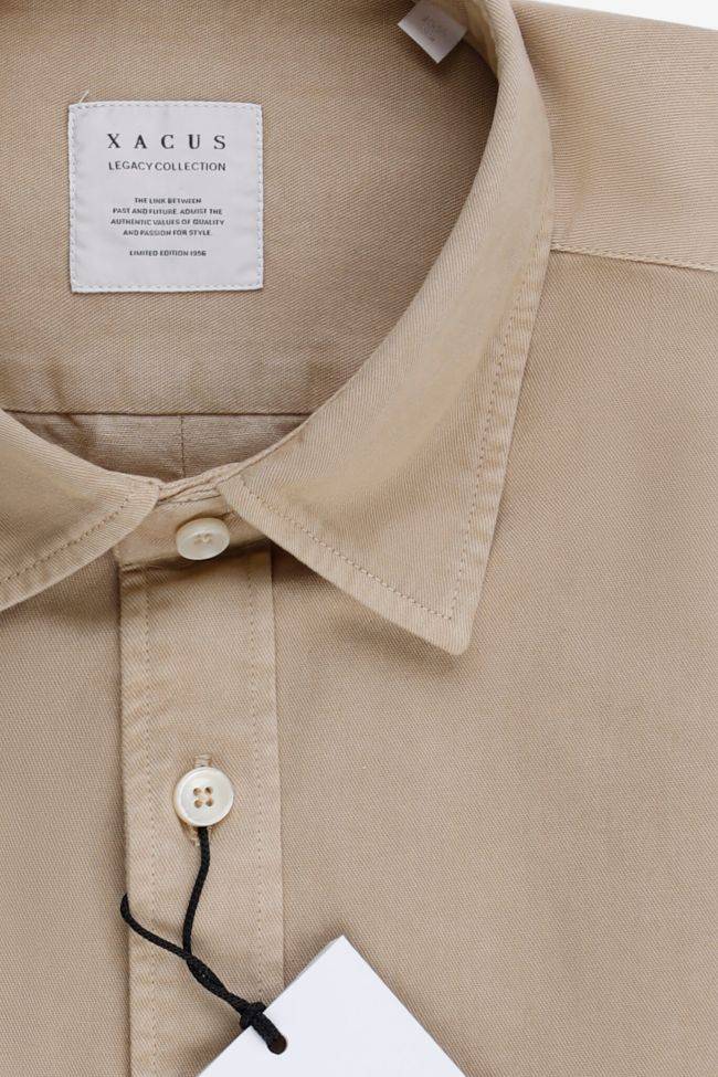 xacus Hemd Herren Xacus Regular Einfarbig 100% Baumwolle kragen Italienisch Lange Ärmel Riesige Rabatte