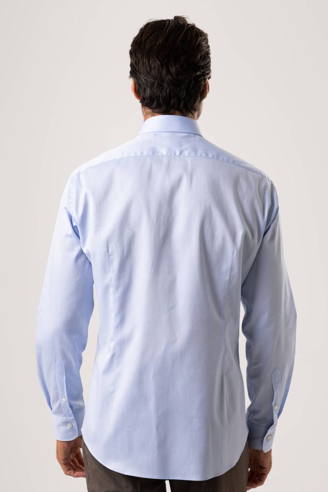 ingram Hemd Herren Ingram Slim Einfarbig 100% Baumwolle kragen Italienisch Lange Ärmel Clearance-Verkauf