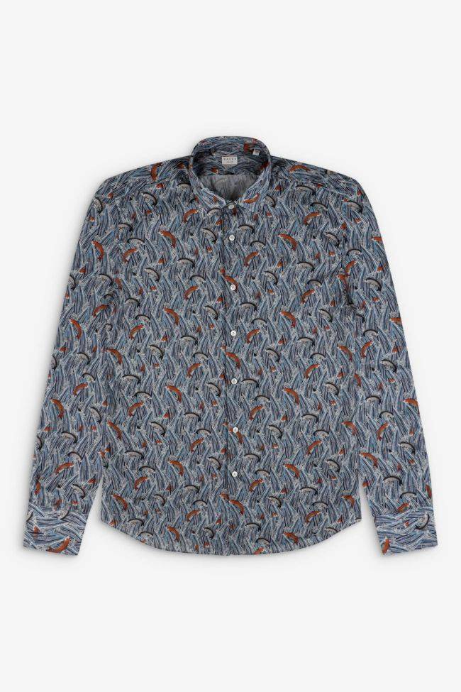 xacus Hemd Herren Xacus Regular Muster 100% Baumwolle kragen Italienisch Lange Ärmel Kostenloser Versand international