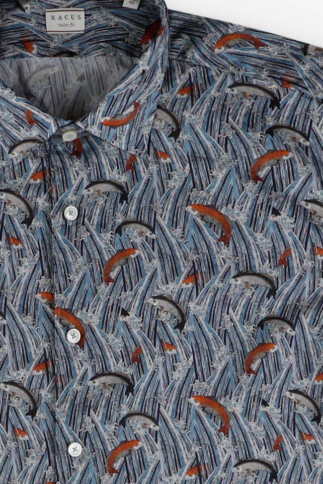 xacus Hemd Herren Xacus Regular Muster 100% Baumwolle kragen Italienisch Lange Ärmel Kostenloser Versand international